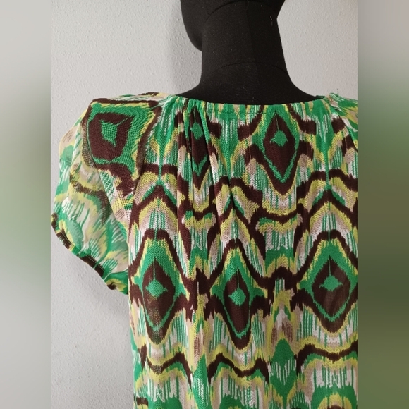 An INC International Concepts Sheer With Sequin Blouse - Picture 7 of 14